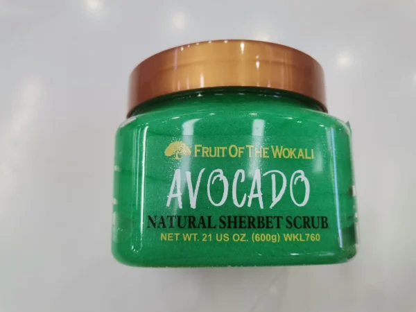 Fruit of the Wokali Natural Sherbet Scrub - AVOCADO