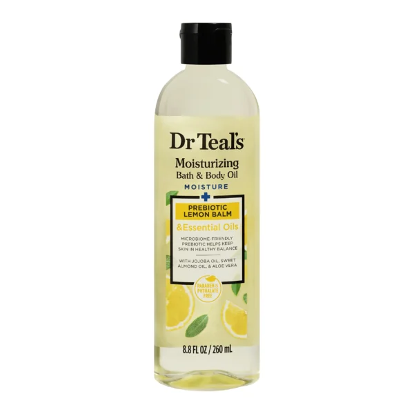 Dr Teal’s Moisturizing Body Oil with Prebiotic Lemon Balm