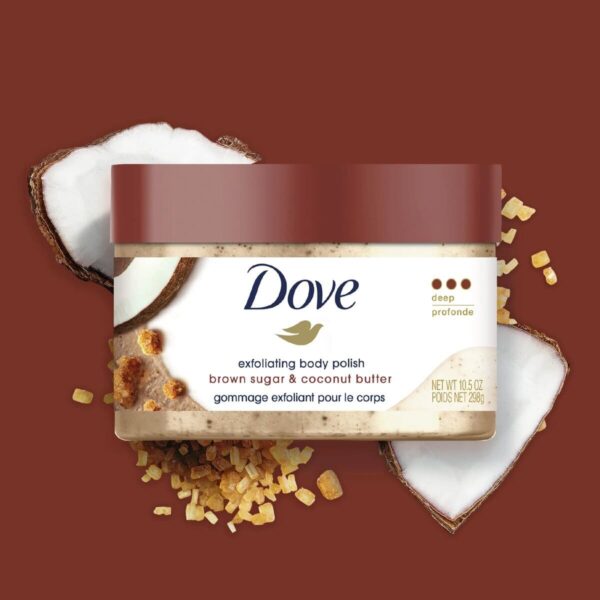 Dove Exfoliating Body Scrub – Brown Sugar & Coconut Butter