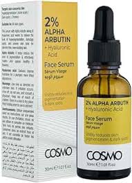 Cosmo 2% Alpha Arbutin + Hyaluronic Acid Face Serum