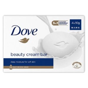 DOVE Deeply Moisturizing Cream Bar Soap – 4in1 Pack *90g