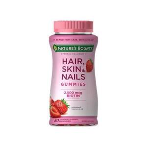 Nature’s Bounty Hair Skin And Nails Gummies With BIOTIN (Strawberry) 80cts