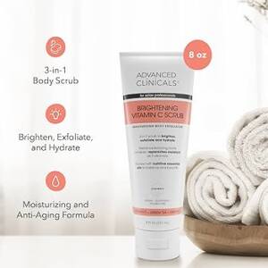 Advanced Clinicals Brightening Vitamin C Body Scrub