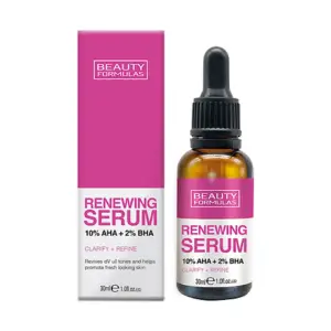 Beauty Formulas Renewing Serum 10% AHA + 2% BHA – 30ml