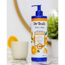 Dr Teal's Radiant Citrus Body Lotion, (Vitamin C) 18 oz