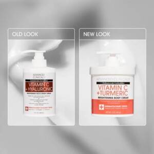Advanced Clinicals VitaminC + Tumeric Brightening Cream (444ml)