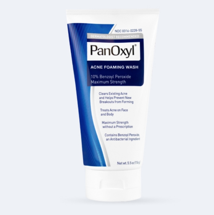 PanOxyl Foaming Acne Wash, Maximum Strength, 10% Benzoyl Peroxide - 5.5 oz