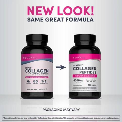 NeoCell Super Collagen + Vitamin C & Biotin Tablets 360 ct