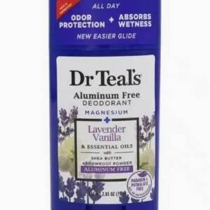 Dr Teal’s Aluminum Free Deodorant, Lavender Vanilla with Essential Oils