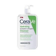 CeraVe Cream-to-Foam Facial Cleanser |16 fl oz