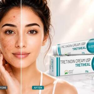 TRETIHEAL Tretinoin Cream USP 0.025% 20g